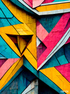 Origami Wall by Ramon Souza on GIANT ART - blue digital painting