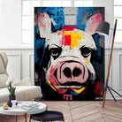 White Pig by Ramon Souza on GIANT ART - white digital painting