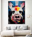 White Pig by Ramon Souza on GIANT ART - white digital painting