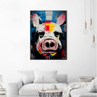 White Pig by Ramon Souza on GIANT ART - white digital painting