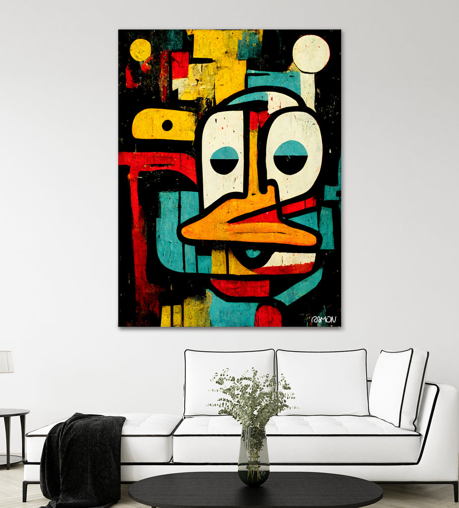 Alfred The Duck by Ramon Souza on GIANT ART - black digital painting