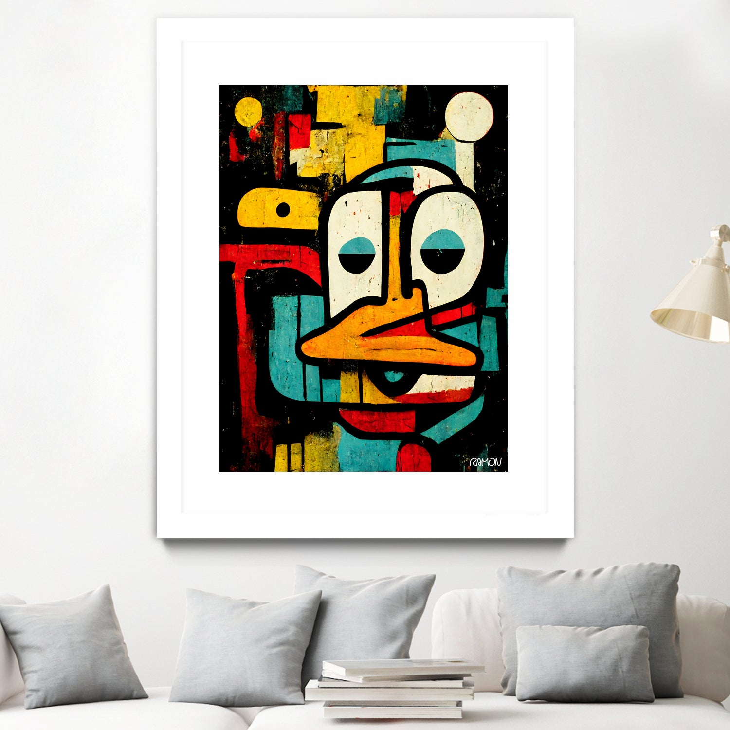 Alfred The Duck by Ramon Souza on GIANT ART - black digital painting