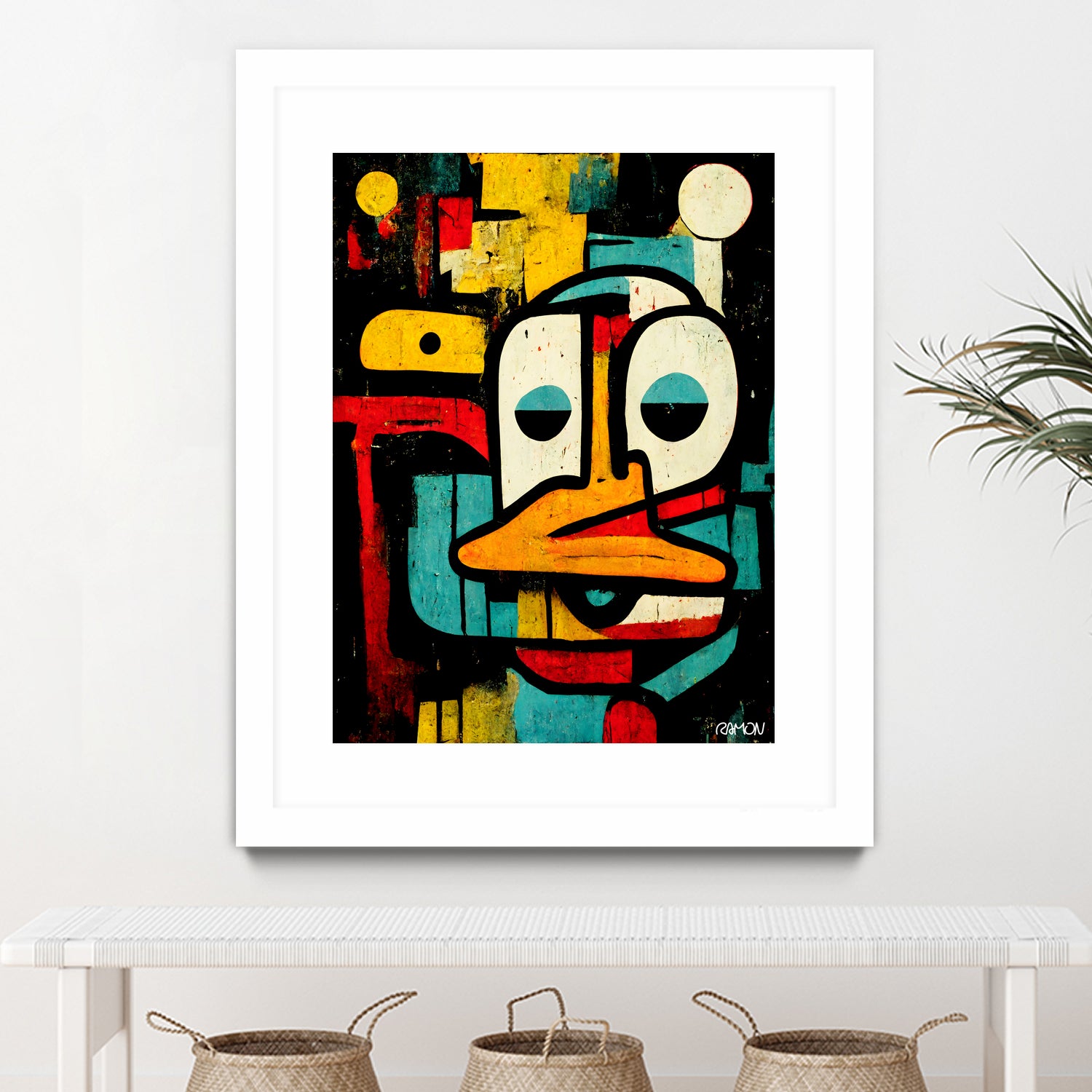 Alfred The Duck by Ramon Souza on GIANT ART - black digital painting