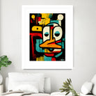 Alfred The Duck by Ramon Souza on GIANT ART - black digital painting