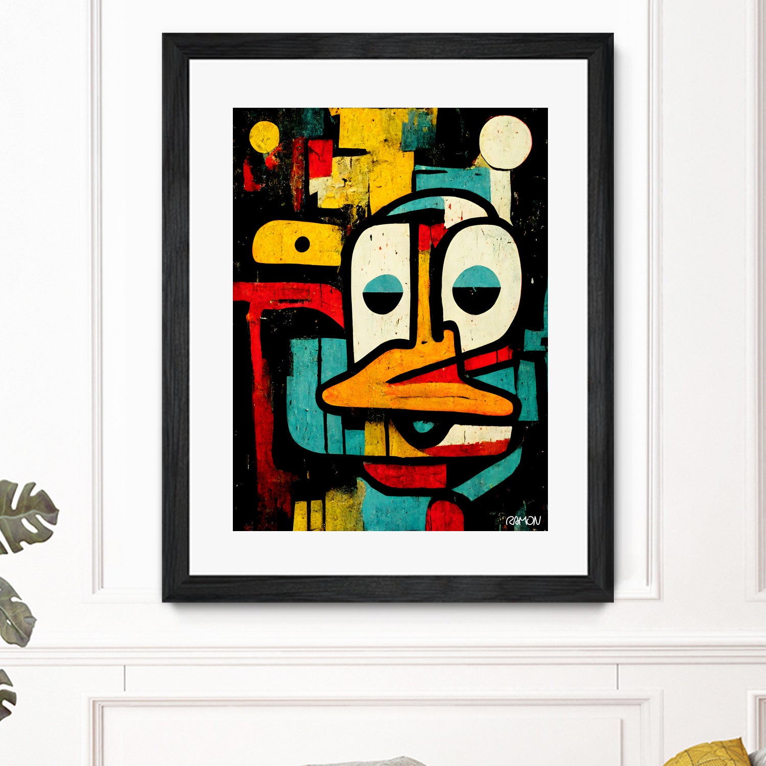 Alfred The Duck by Ramon Souza on GIANT ART - black digital painting