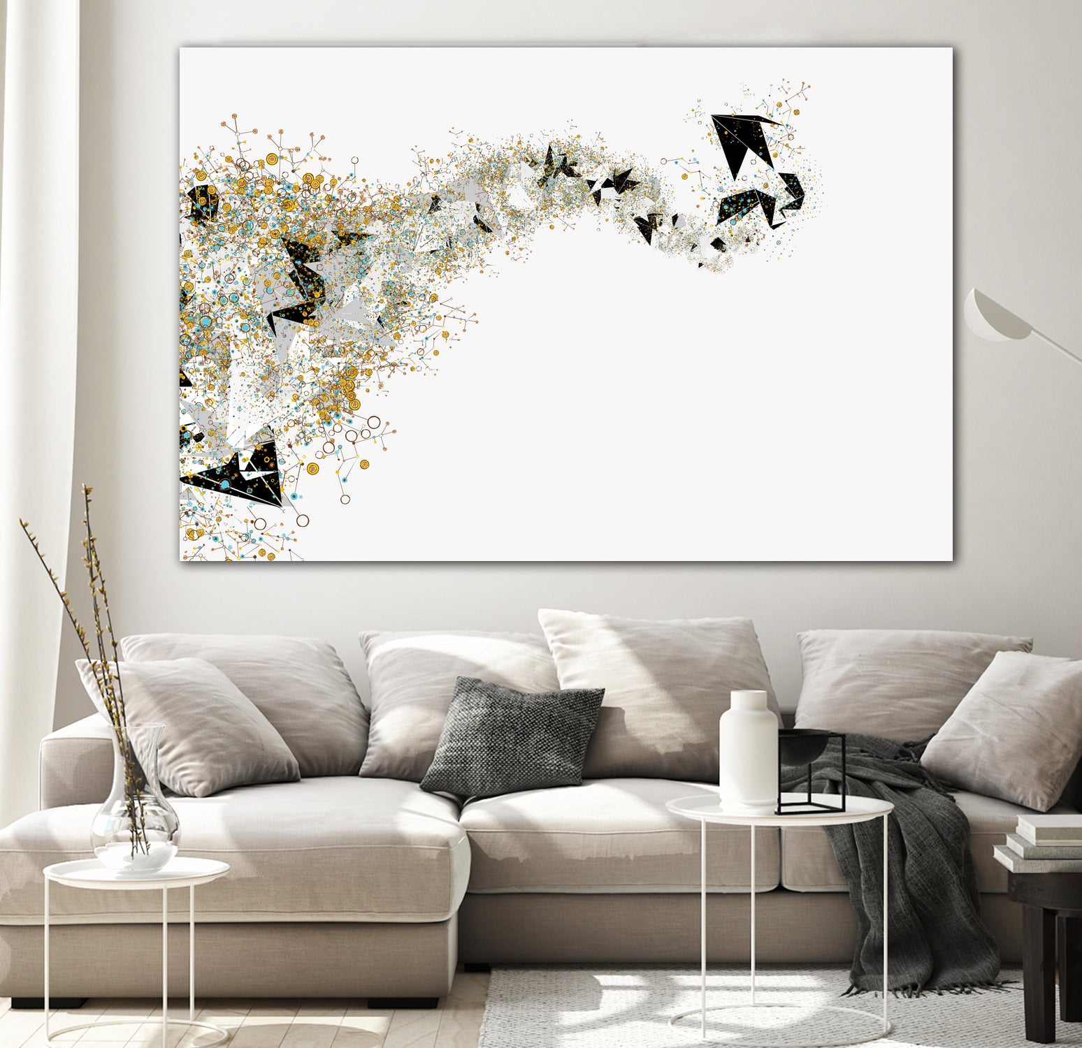 Origami Stream by Scott Oppenheim on GIANT ART - white digital painting