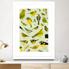 warbler window yellow by Scott Partridge on GIANT ART - vector illustration