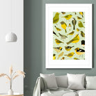 warbler window yellow by Scott Partridge on GIANT ART - vector illustration