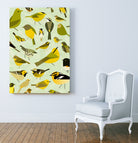 warbler window yellow by Scott Partridge on GIANT ART - vector illustration