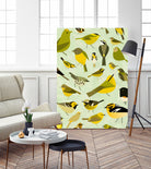 warbler window yellow by Scott Partridge on GIANT ART - vector illustration