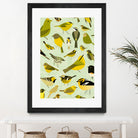 warbler window yellow by Scott Partridge on GIANT ART - vector illustration