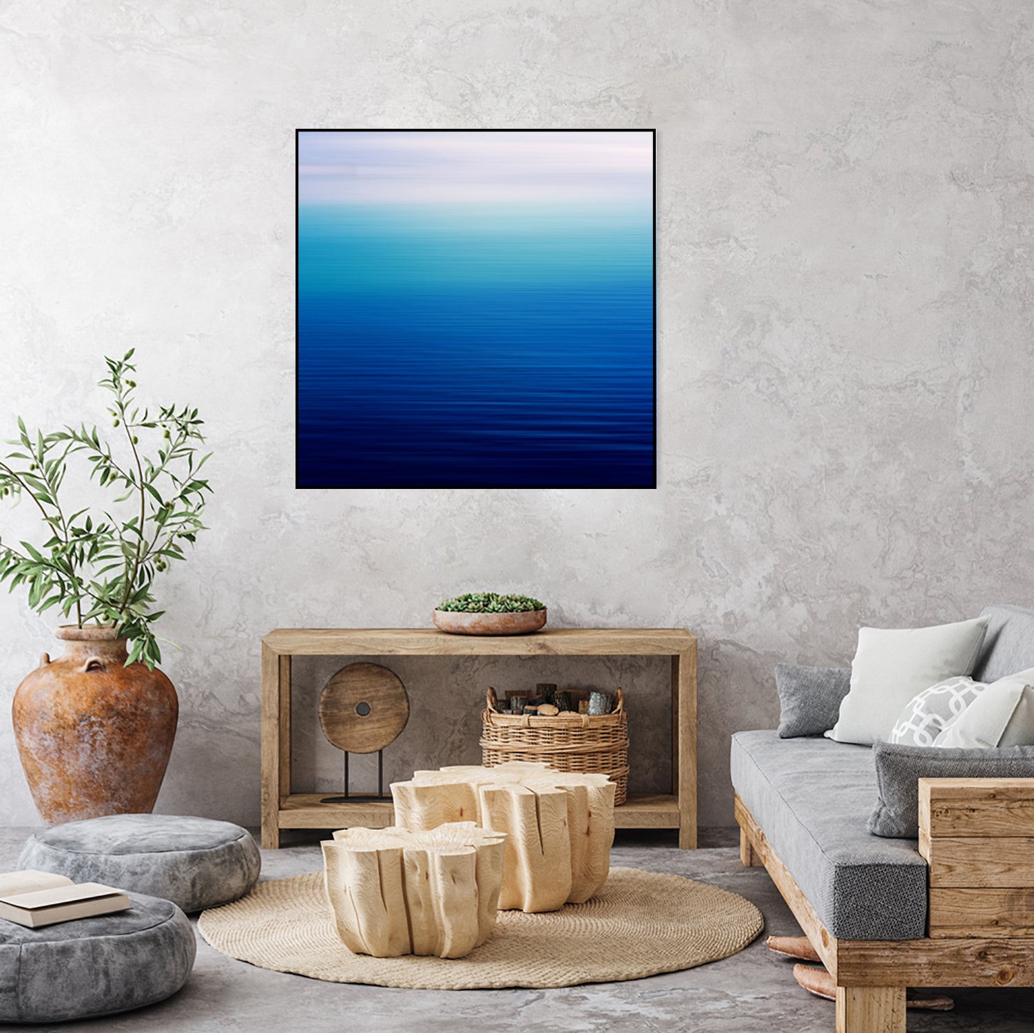 shades of blue by Steffi Louis on GIANT ART - blue digital painting