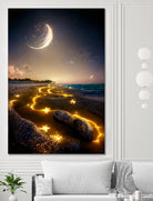 stars in the sea by Haris Kavalla on GIANT ART - yellow digital painting