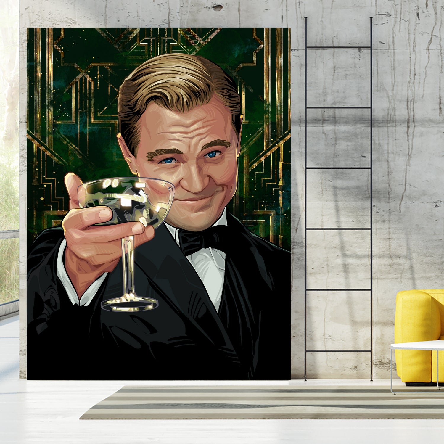 The Great Gatsby by Nikita Abakumov on GIANT ART - green digital painting