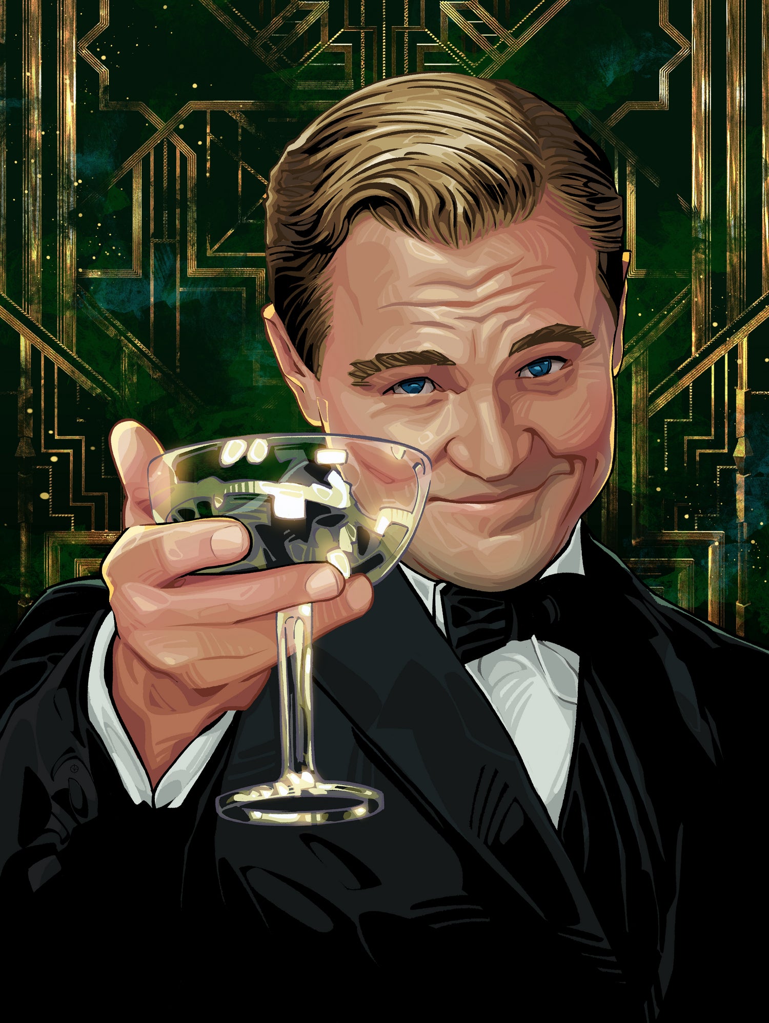 The Great Gatsby by Nikita Abakumov on GIANT ART - green digital painting