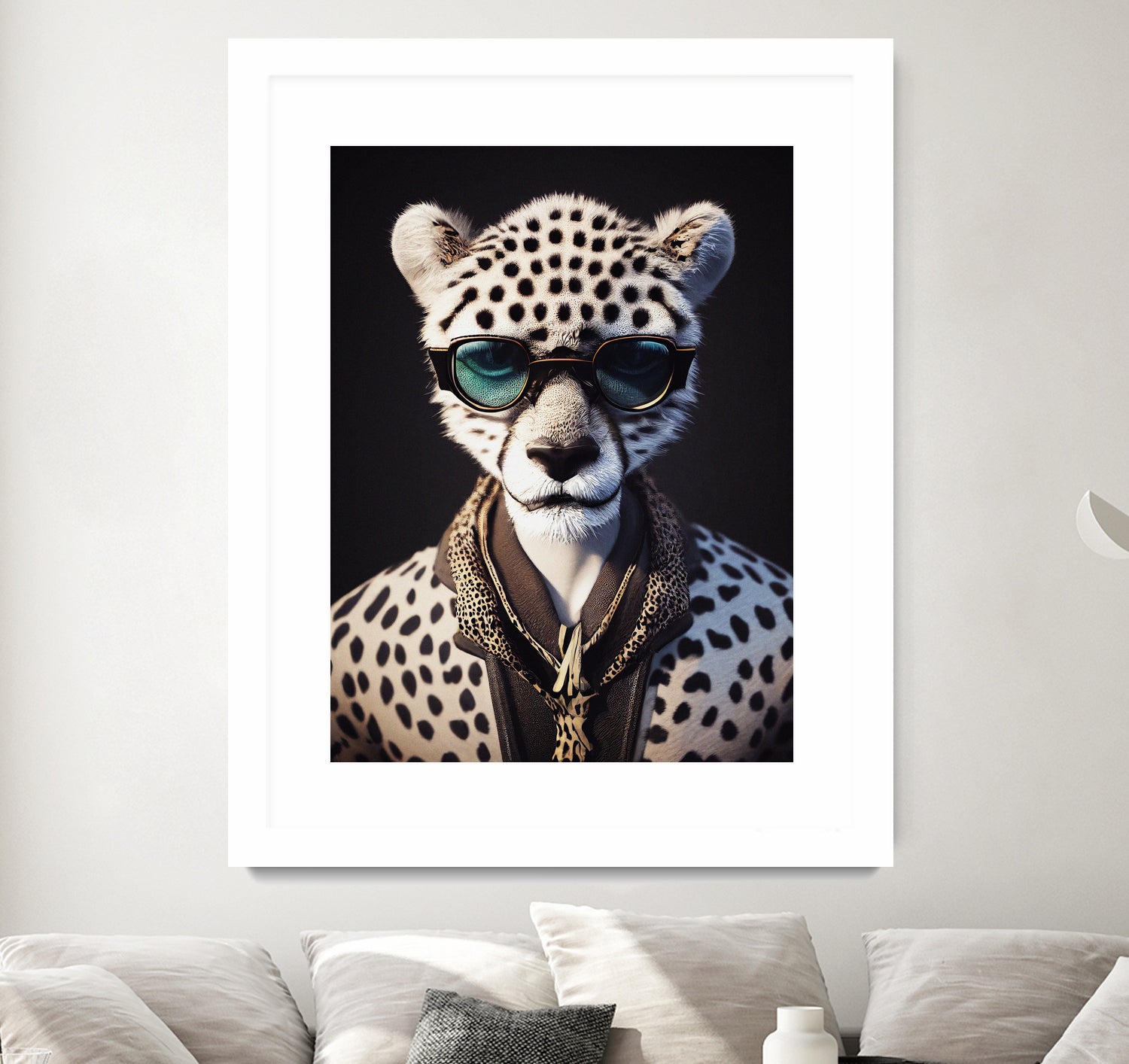 a nursery animal pop art illustration of Cheetah by M Maisur Amin on GIANT ART - black character design