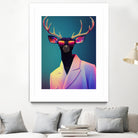 retro deer by M Maisur Amin on GIANT ART - black digital painting