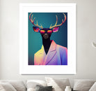 retro deer by M Maisur Amin on GIANT ART - black digital painting