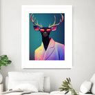 retro deer by M Maisur Amin on GIANT ART - black digital painting