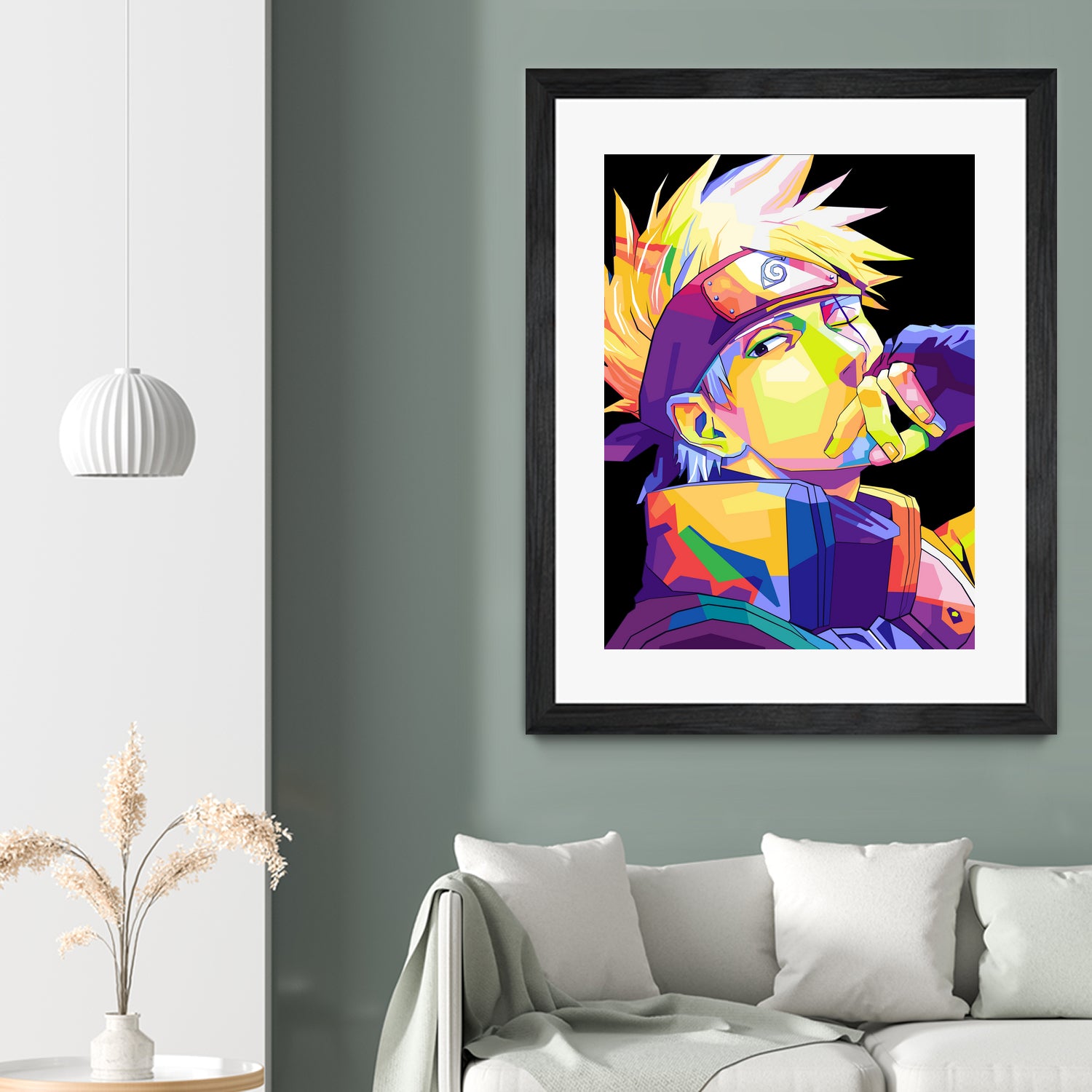 hatake kakashi wpap pop art by trends shop on GIANT ART - black character design