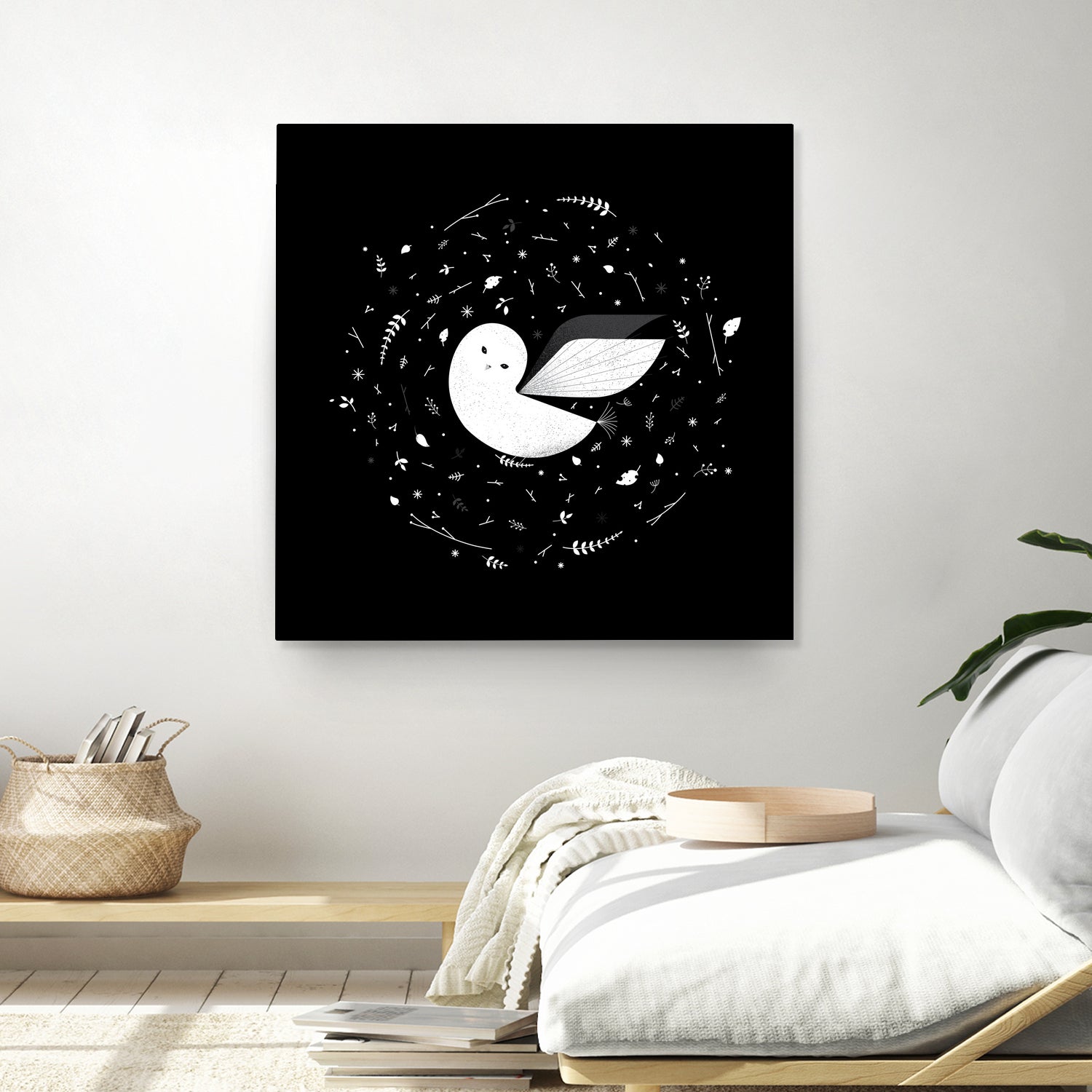 White Owl by Medina Krluch on GIANT ART - white vector illustration