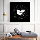 White Owl by Medina Krluch on GIANT ART - white vector illustration