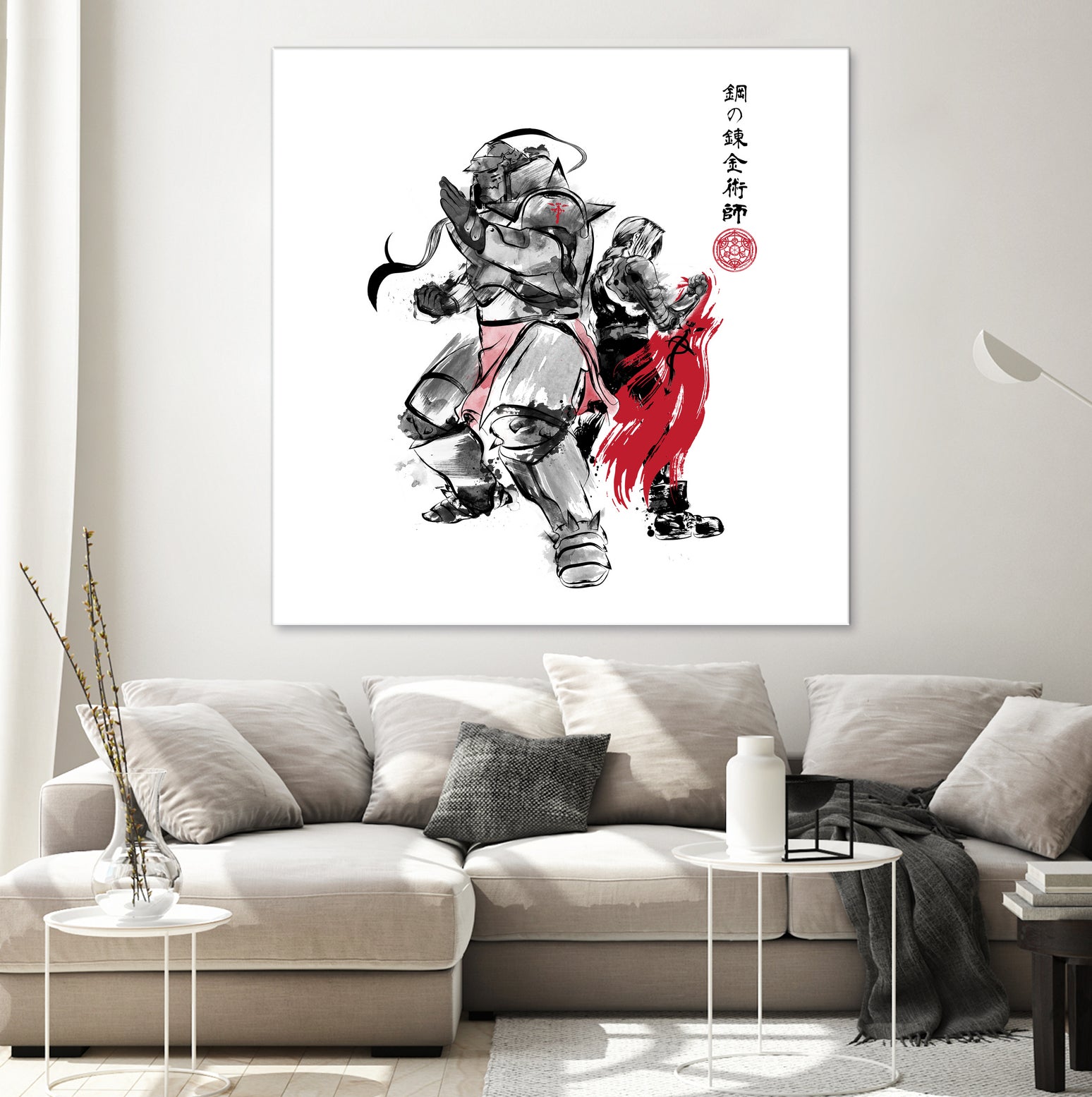 Brotherhood Sumi-e by Antonio Camarena on GIANT ART - white digital painting