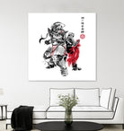 Brotherhood Sumi-e by Antonio Camarena on GIANT ART - white digital painting