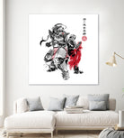 Brotherhood Sumi-e by Antonio Camarena on GIANT ART - white digital painting