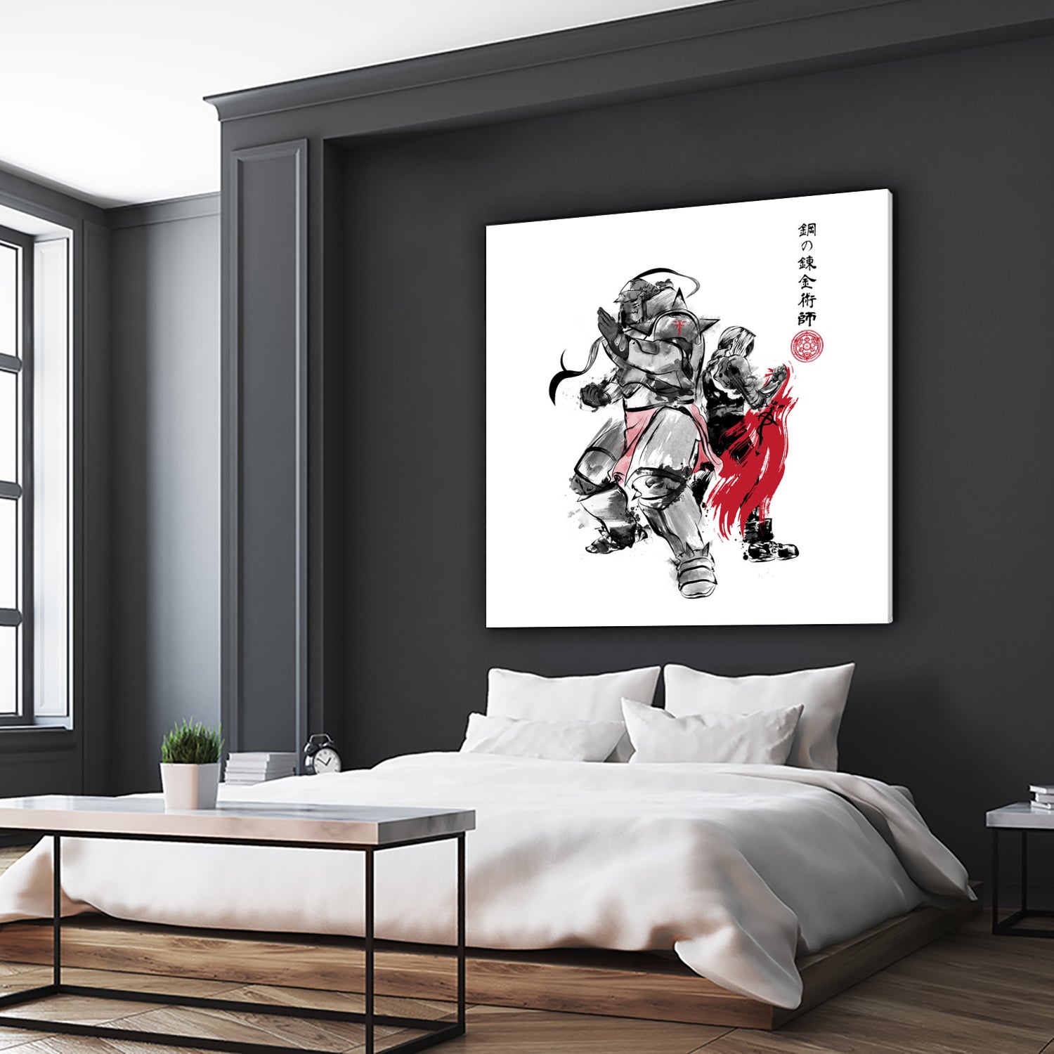 Brotherhood Sumi-e by Antonio Camarena on GIANT ART - white digital painting