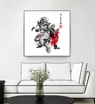 Brotherhood Sumi-e by Antonio Camarena on GIANT ART - white digital painting