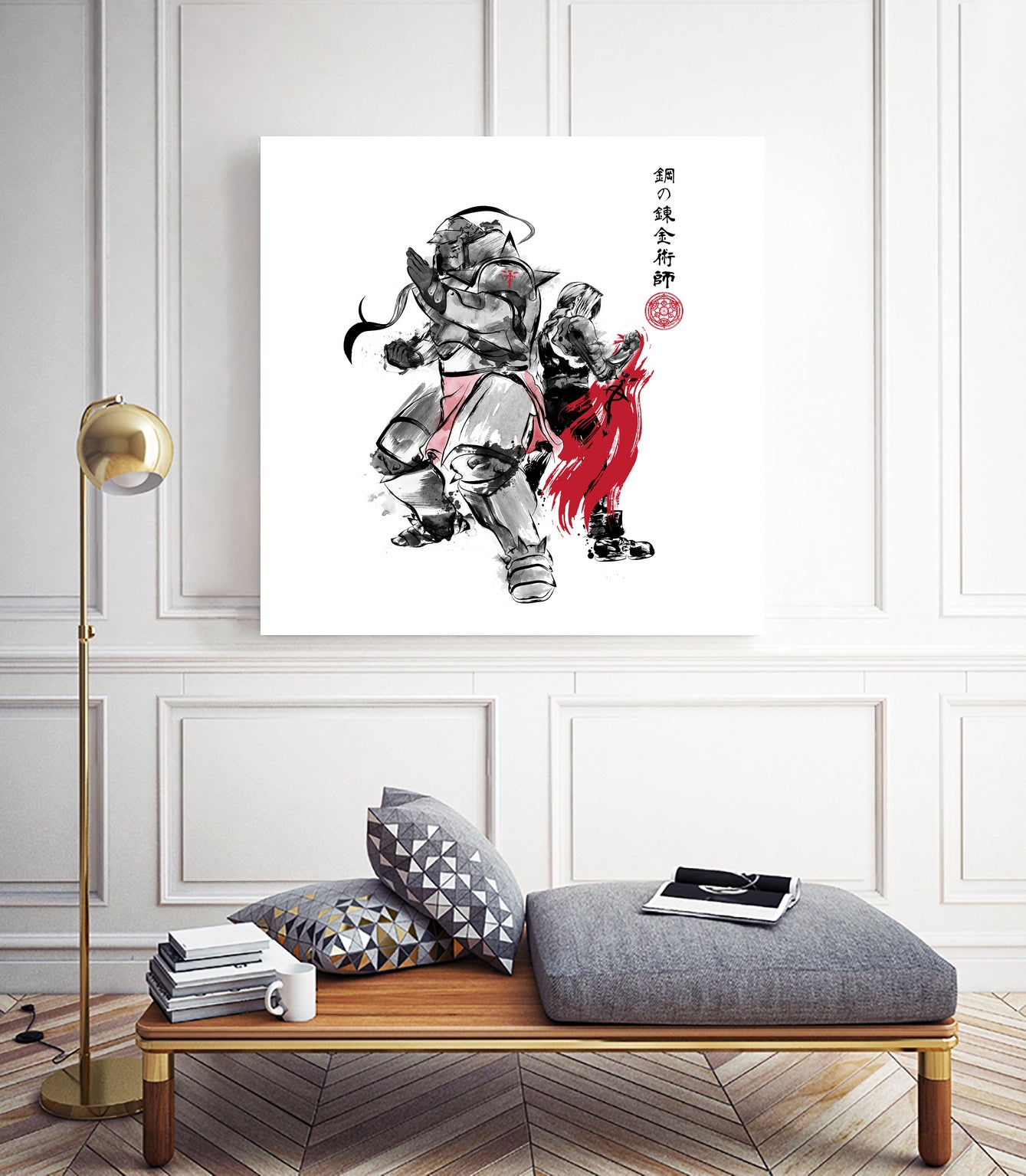 Brotherhood Sumi-e by Antonio Camarena on GIANT ART - white digital painting