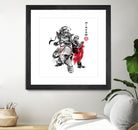 Brotherhood Sumi-e by Antonio Camarena on GIANT ART - white digital painting