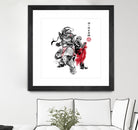 Brotherhood Sumi-e by Antonio Camarena on GIANT ART - white digital painting