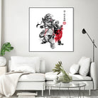 Brotherhood Sumi-e by Antonio Camarena on GIANT ART - white digital painting