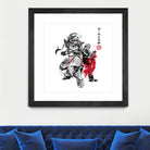 Brotherhood Sumi-e by Antonio Camarena on GIANT ART - white digital painting