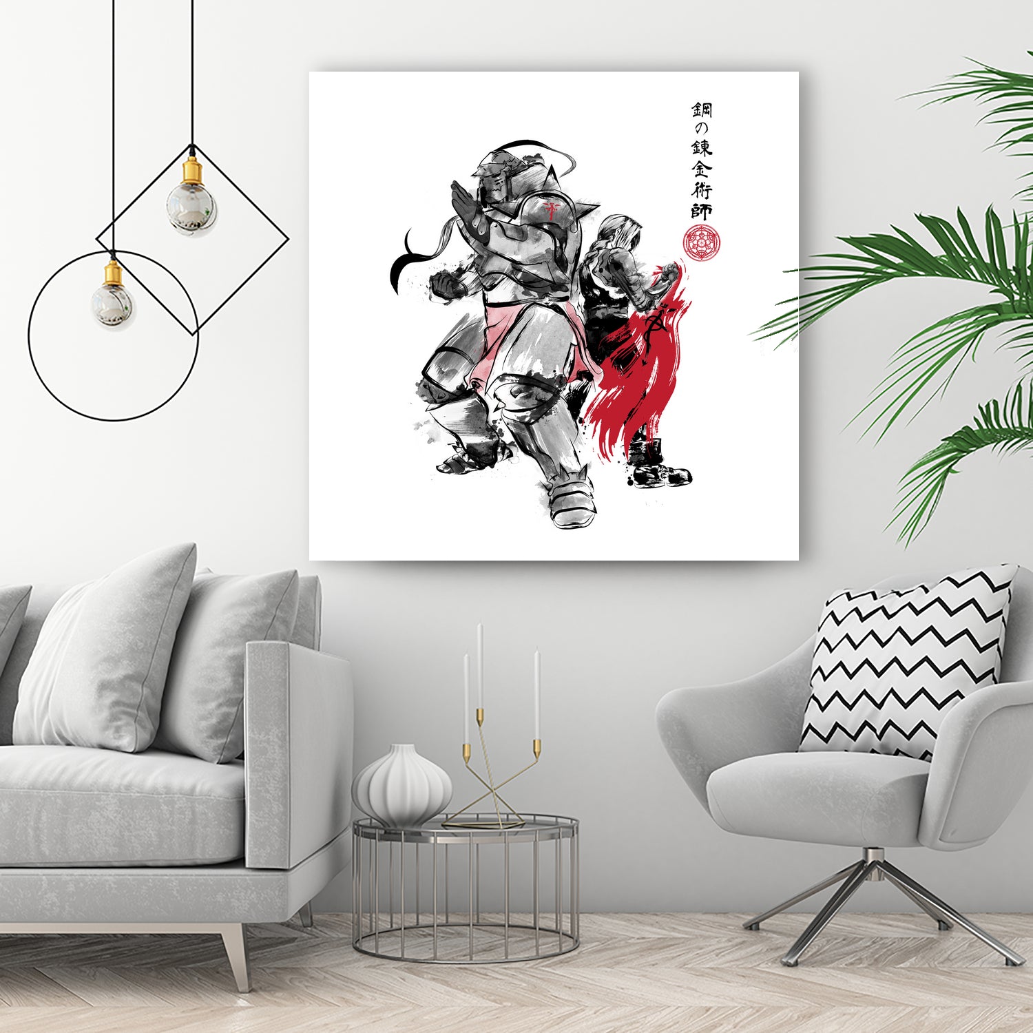 Brotherhood Sumi-e by Antonio Camarena on GIANT ART - white digital painting