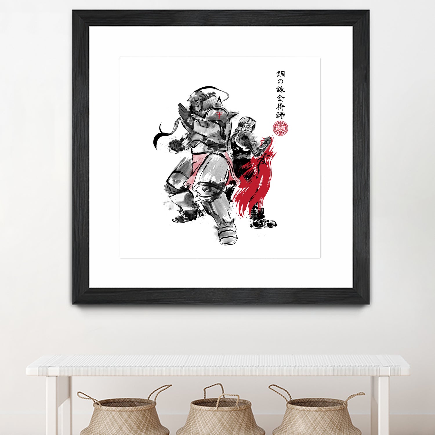 Brotherhood Sumi-e by Antonio Camarena on GIANT ART - white digital painting