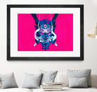 Oni Demon Mask Samurai by Edo Agus Setiawan on GIANT ART - pink photo illustration