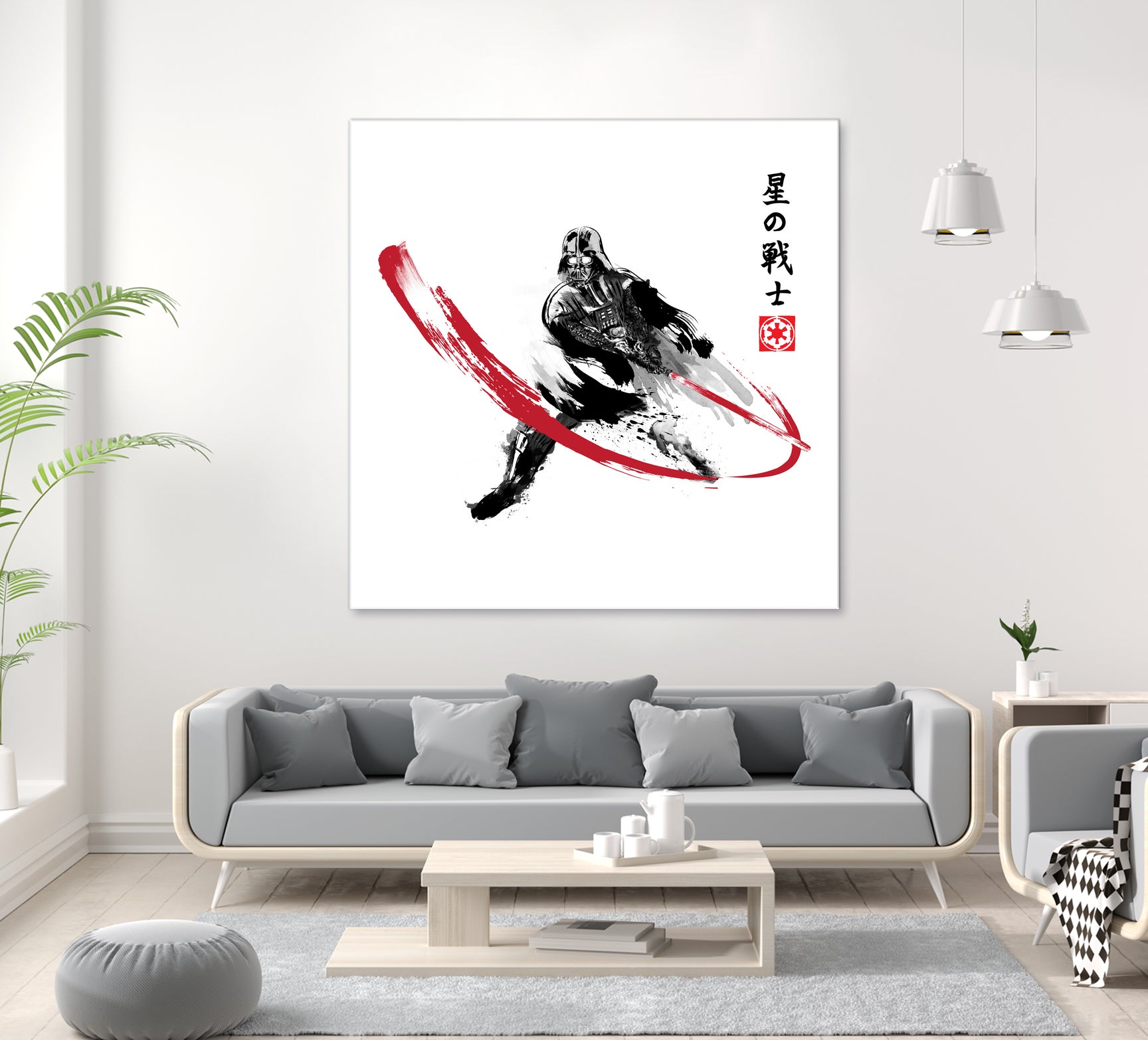 Star Warrior Sumi-e by Antonio Camarena on GIANT ART - white digital painting