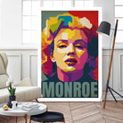 Marilyn Monroe Pop Art by Adam Khabibi on GIANT ART - red digital drawing