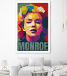 Marilyn Monroe Pop Art by Adam Khabibi on GIANT ART - red digital drawing