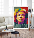 Marilyn Monroe Pop Art by Adam Khabibi on GIANT ART - red digital drawing