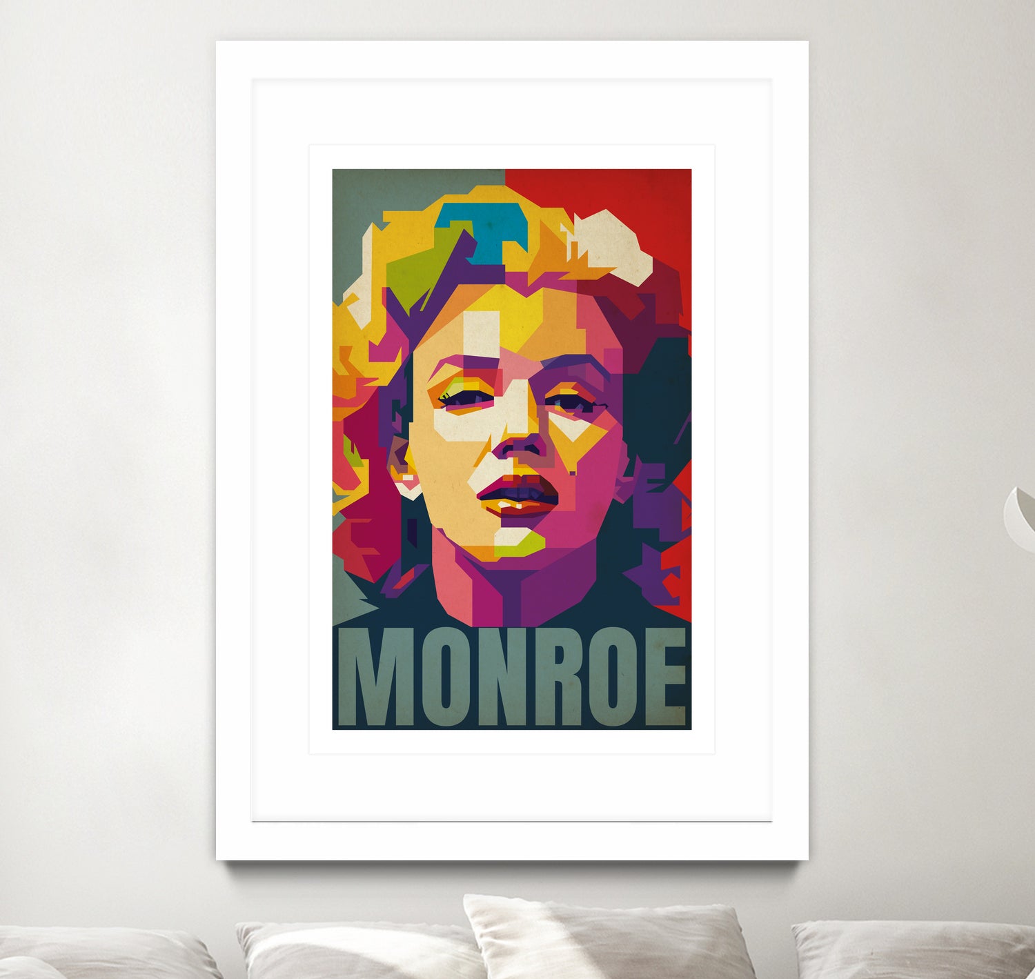 Marilyn Monroe Pop Art by Adam Khabibi on GIANT ART - red digital drawing