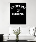 UNIVERSITY OF COLORADO Shirt by GLENN FREY from THE EAGLES by Oleg Valerievich on GIANT ART - black character design