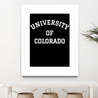 UNIVERSITY OF COLORADO Shirt by GLENN FREY from THE EAGLES by Oleg Valerievich on GIANT ART - black character design