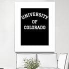 UNIVERSITY OF COLORADO Shirt by GLENN FREY from THE EAGLES by Oleg Valerievich on GIANT ART - black character design