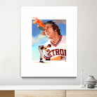 Mark Fidrych by Claudia Labarca on GIANT ART - orange digital painting