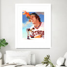 Mark Fidrych by Claudia Labarca on GIANT ART - orange digital painting