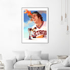 Mark Fidrych by Claudia Labarca on GIANT ART - orange digital painting